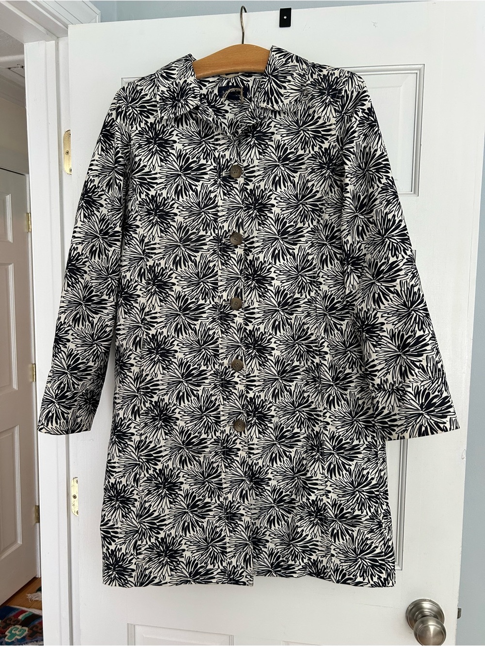 Lands end floral rain Jacket